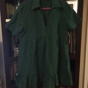 Green babydoll Zara dress